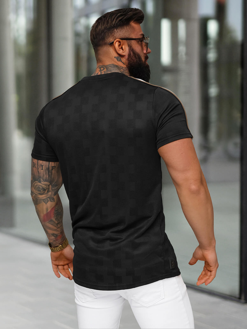 Men's T-shirt - Black OZONEE O/QS11621