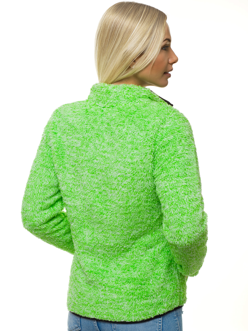 Women's Sweatshirt - Green neon OZONEE JS/HH009/52