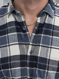 Men's Shirt - Navy Blue OZONEE V/V175