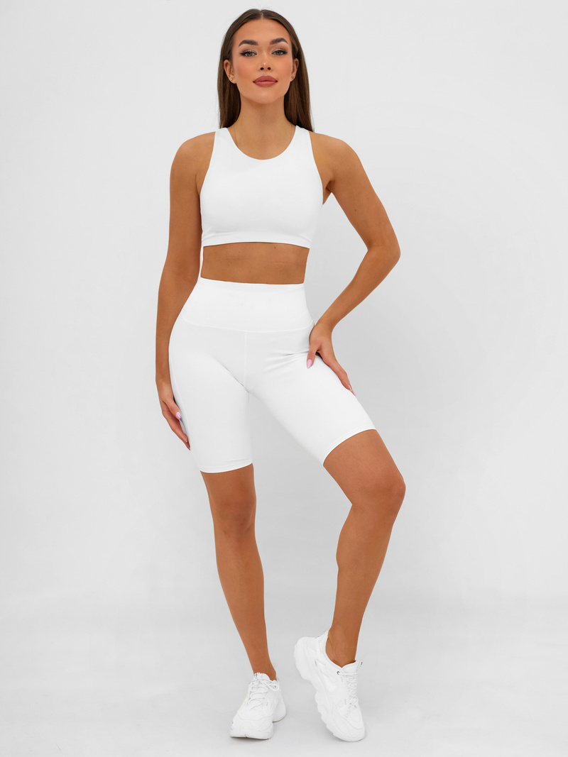 Short Women's Leggings - White OZONEE JS/17K583/1