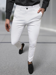 Men's Chinos - White OZONEE DJ/5526