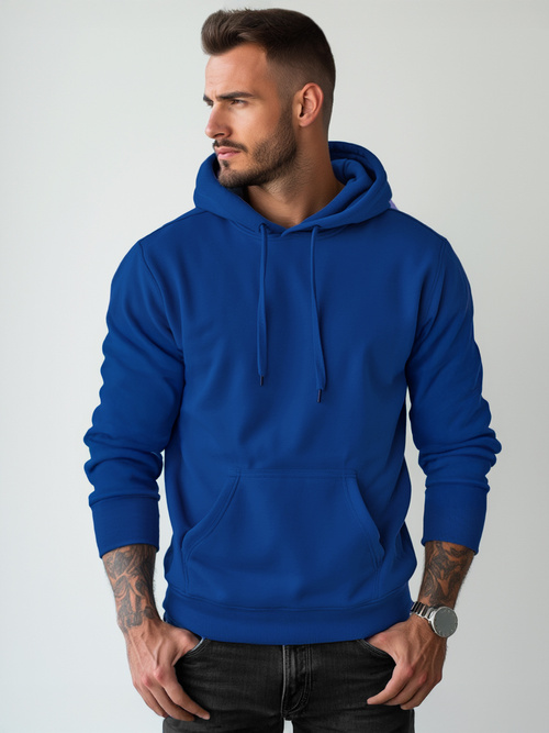Men's Hoodie - cornflower blue OZONEE JS/2009/65Z