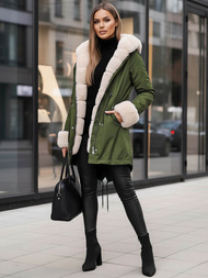 Women's Jacket - Green OZONEE JS/M763/136Z