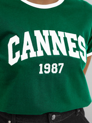 Women's T-shirt - Green OZONEE JS/R62184