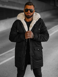 Men's Winter Jacket - Black OZONEE JS/5M120/392Z