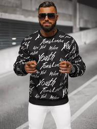 Men's Sweatshirt - Black OZONEE JS/8B1189/3