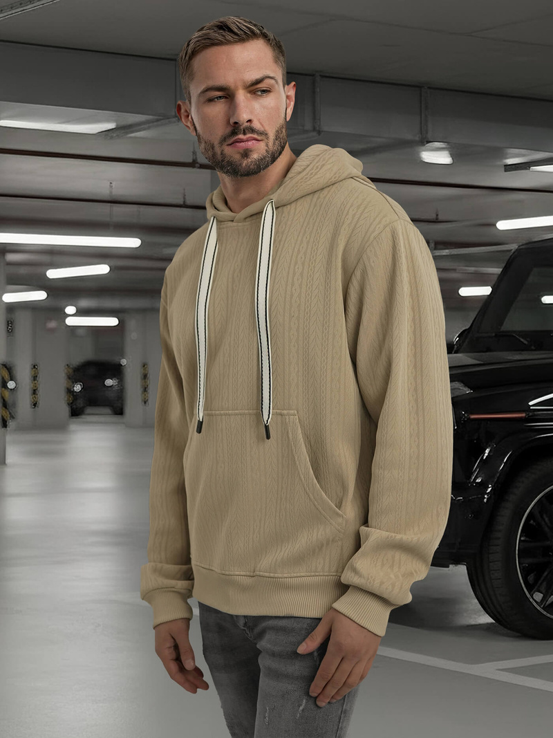 Men's Hoodie - Beige OZONEE O/3C577