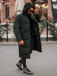 Men's winter jacket - dark green OZONEE JS/19M1290/136