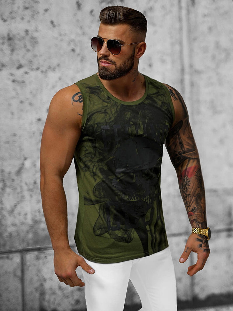 Men's Tank Top - Green OZONEE O/T106/29