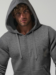 Men's Hoodie - Dark Grey OZONEE JS/2008