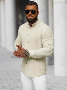 Men's Shirt - Beige OZONEE O/V117