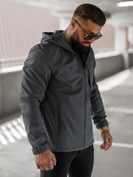 Men's Softshell Jacket - Dark Grey OZONEE JS/27B6523/5Z