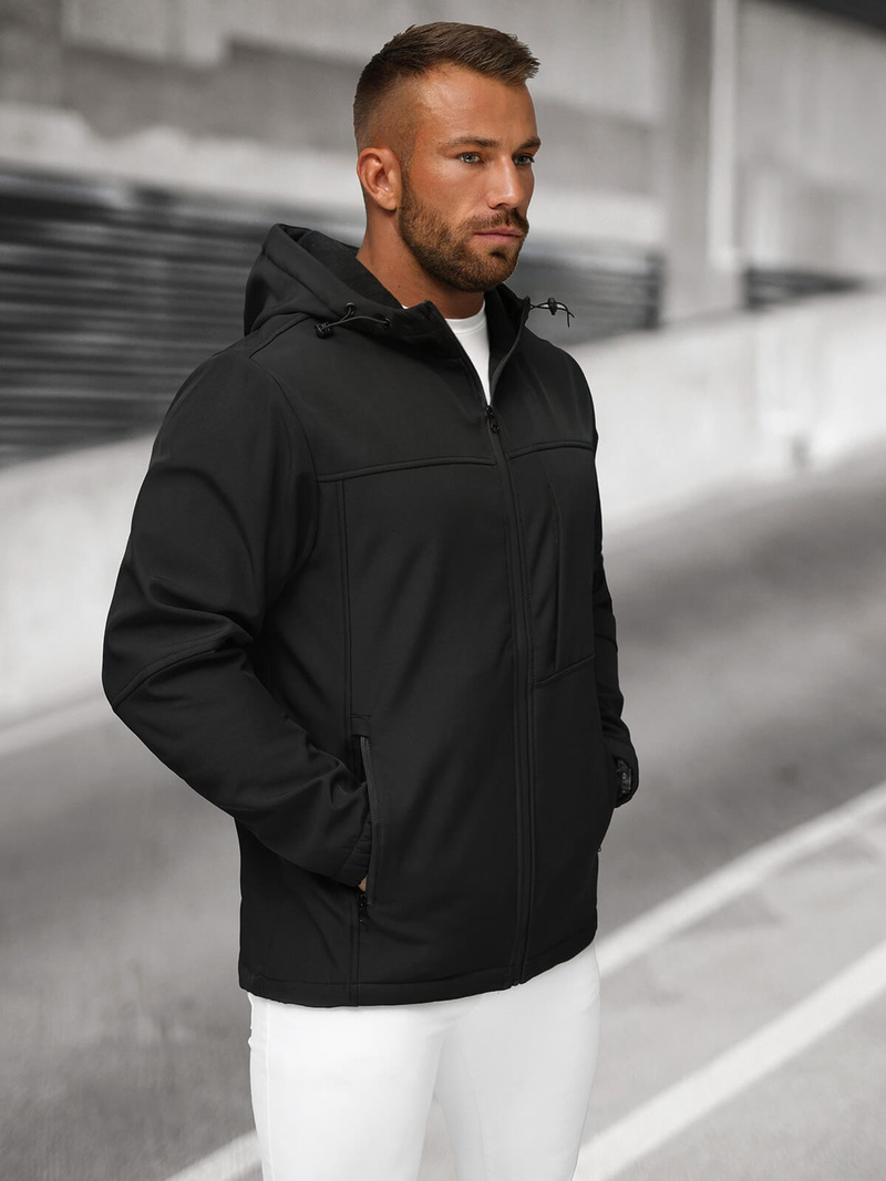 Men's Softshell Jacket - Black OZONEE JS/27B6523/3