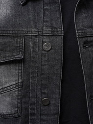 Men's Denim Jacket Black OZONEE NB/MJ521N
