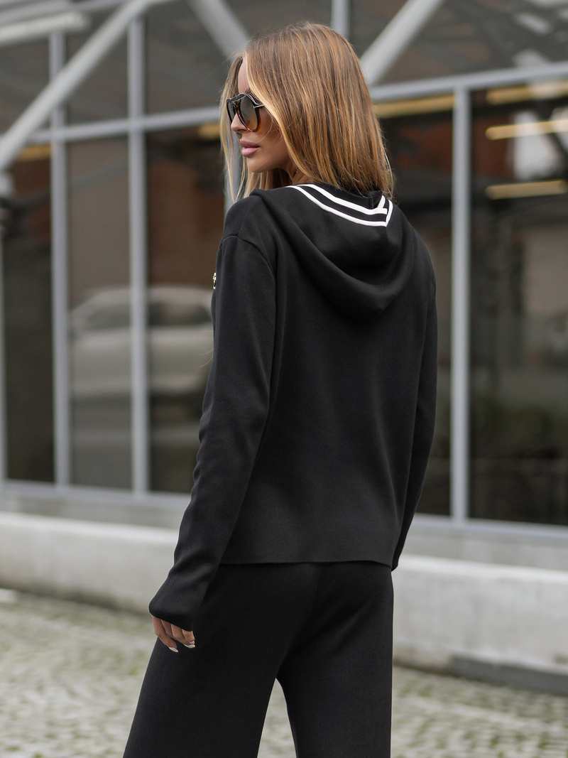 Two-piece tracksuit set black OZONEE JS/26C8801/3