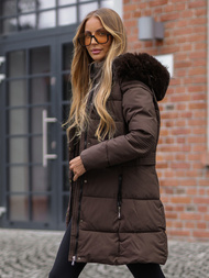 Women's Winter Jacket - Chocolate OZONEE JS/16M9059/158
