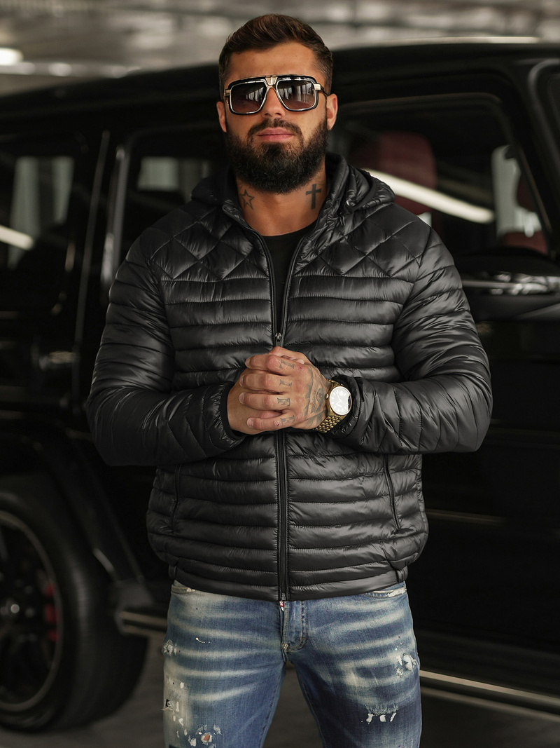 Men's Jacket - Black OZONEE JS/16M9328/392BZ