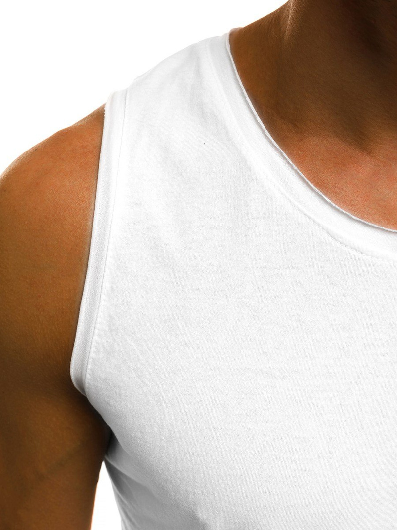 OZONEE O/1205 Men's Tank Top - White