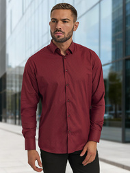 Men's Shirt - Burgundy OZONEE V/V182