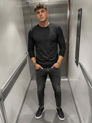 Men's Jeans - Black OZONEE O/JK2918Z