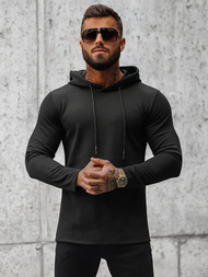 Men's Hoodie - Black OZONEE O/D7249