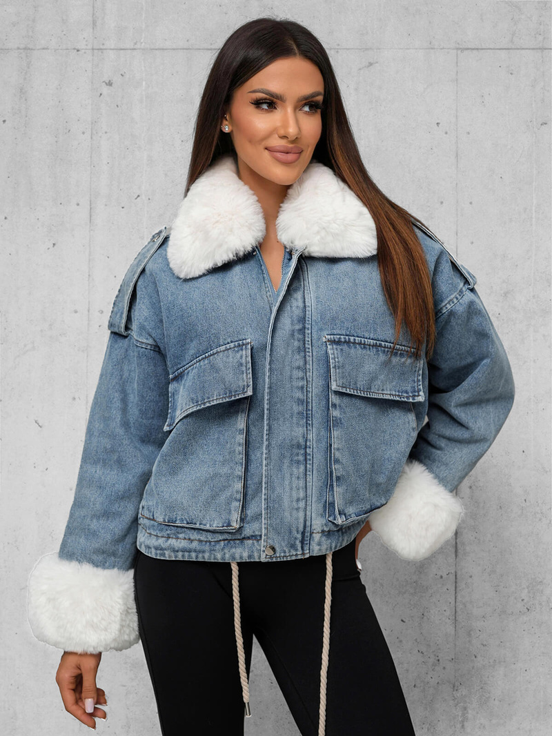 Women's Denim Jacket - Blue OZONEE JS/11Z8219Z