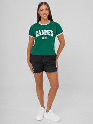 Women's T-shirt - Green OZONEE JS/R62184