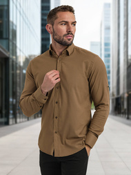Men's Shirt - Brown OZONEE V/V187