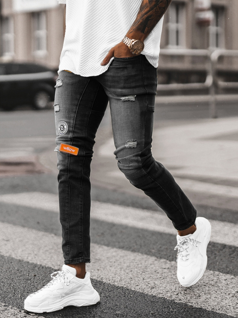 Men's Jeans - Black OZONEE NB/MP0047NZ