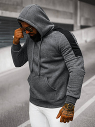 Men's Hoodie - Dark Grey OZONEE JS/8B1311/5