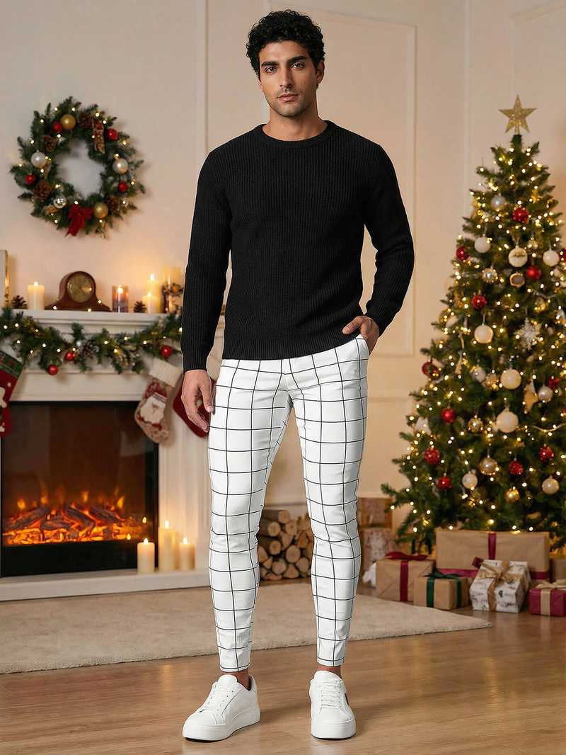 Men's Chinos - White OZONEE O/P4009Z