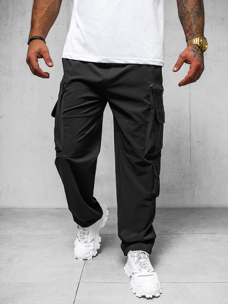 Men's trousers - black OZONEE O/PS5526