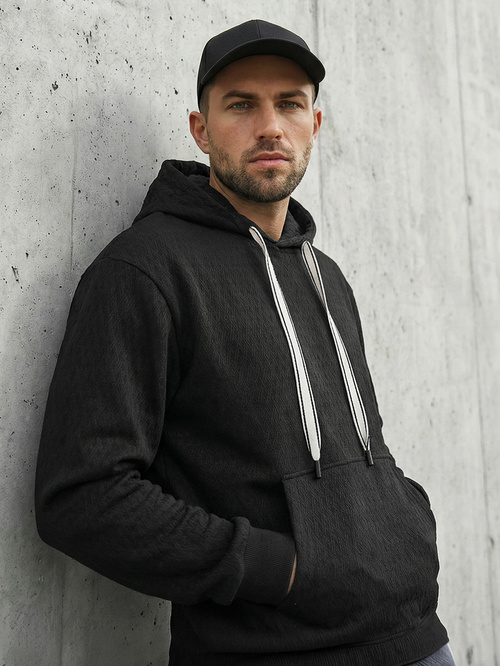 Men's Hoodie - Black OZONEE O/G3065