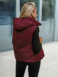 Women's Gilet - Burgundy OZONEE JS/16M9291/06