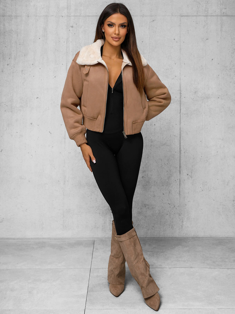 Women's Jacket - Beige OZONEE O/81326Z