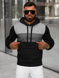 Men's Hoodie - Black OZONEE JS/8B1312/3