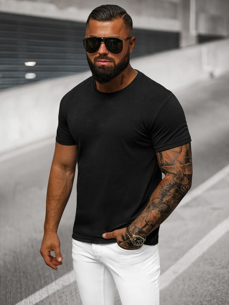 Men's T-shirt - Black OZONEE O/T1277/3