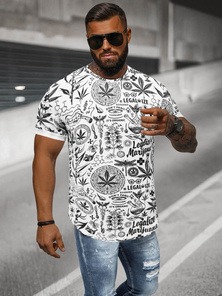 Men's T-shirt - White OZONEE O/P1347