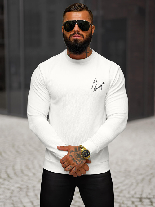 Men's Sweatshirt - White OZONEE O/P2031