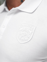 Men's Polo Shirt - White OZONEE NB/MT3142Z