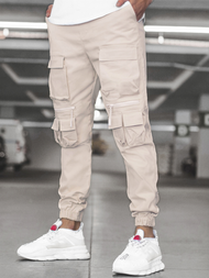 Men's Joggers - Ecru OZONEE MACH/5011