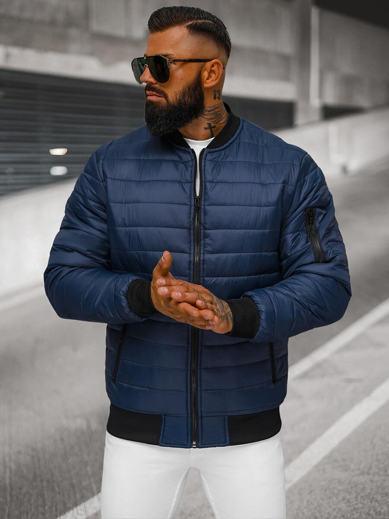 Men's Jacket - Navy blue OZONEE JS/MY02Z