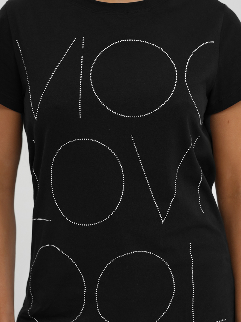Women's T-shirt - Black OZONEE JS/YJ77841