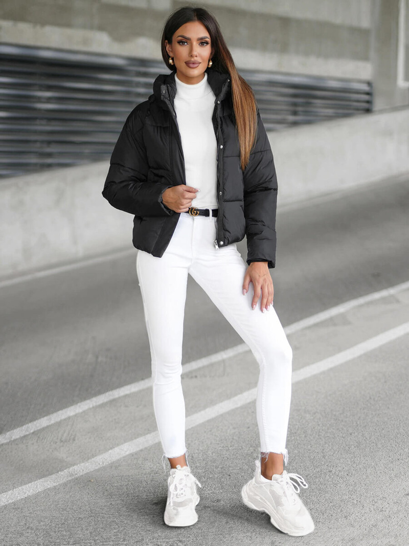 Women's Jacket - Black OZONEE JS/16M9188/392Z