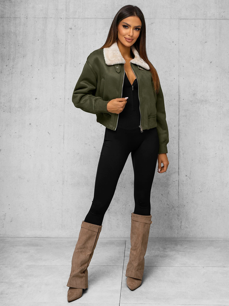 Women's Jacket - Khaki OZONEE O/81326Z