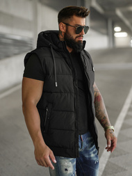 Men's Gilet - Black OZONEE JS/32M1780/392Z