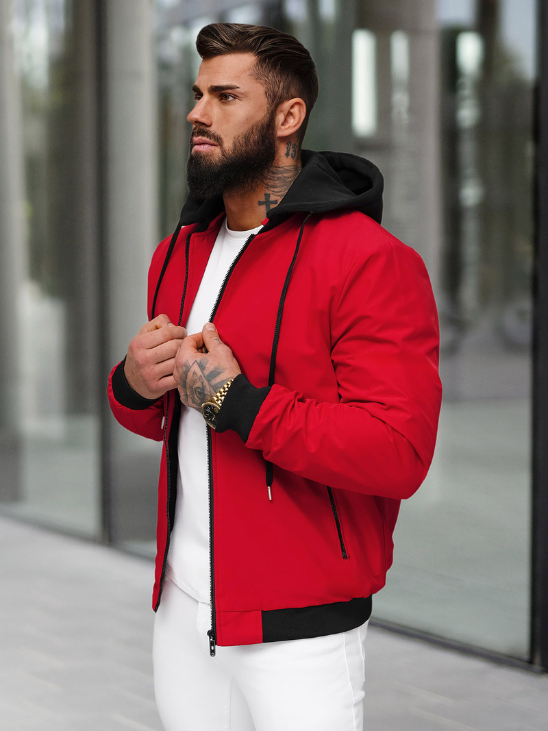 Men's Jacket - Red OZONEE JS/62M9502/270