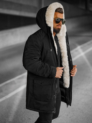 Men's Winter Jacket - Black OZONEE JS/5M120/392Z