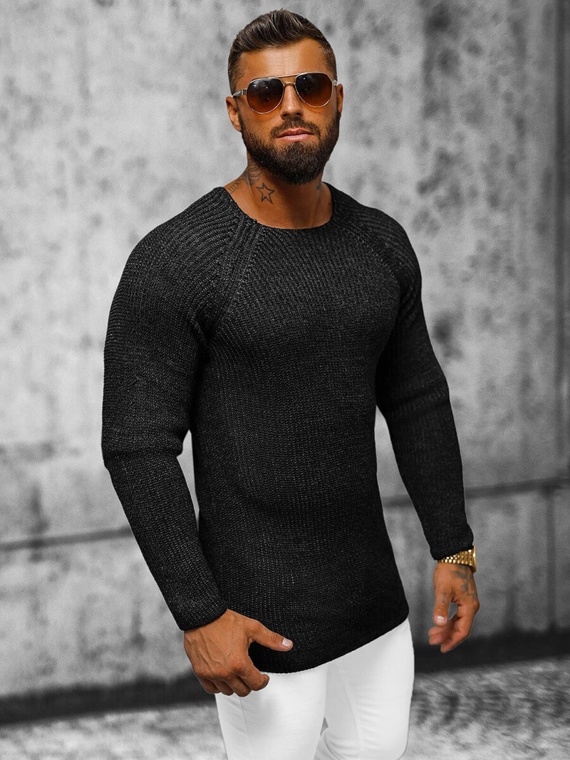 Men's Jumper - Black OZONEE L/2492
