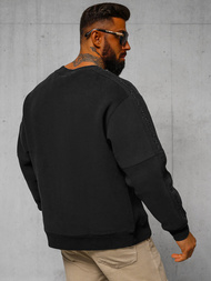 Sweatshirt - Black OZONEE O/SWE23049Z